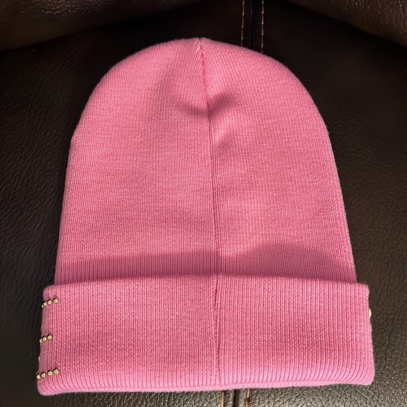 Versace unisex studded “Versace” logo monogram wool beanie hat NEW - Picture 6 of 7